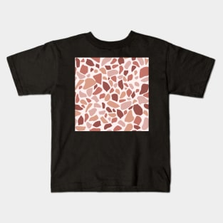 PinkTerazzo tile pattern Kids T-Shirt